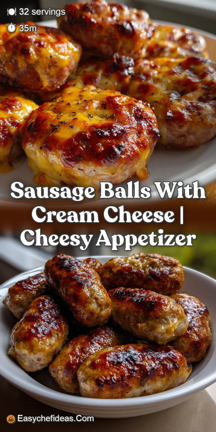 Close-up of a warm sausage ball, showcasing a melted, gooey cheese center and a crispy, golden-brown exterior, delicious a...