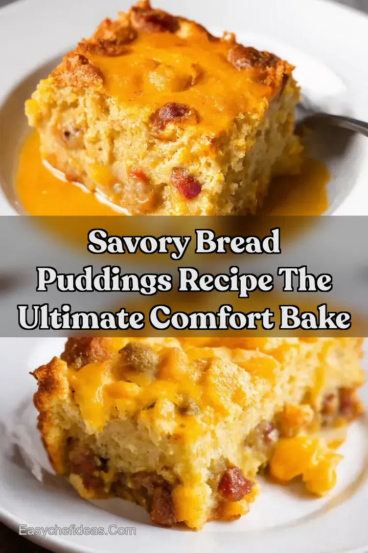 Savory Bread Puddings Recipe The Ultimate Comfort Bake