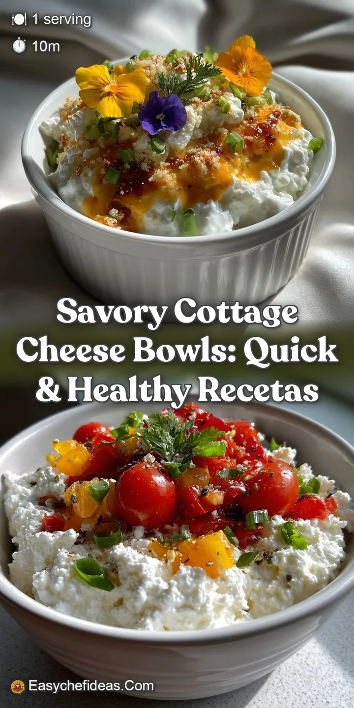 Savory Cottage Cheese Bowls: Quick & Healthy Recetas