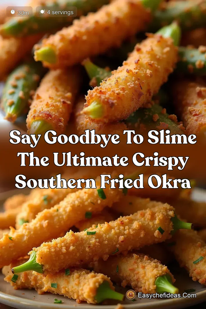 Say Goodbye to Slime The Ultimate Crispy Southern Fried Okra