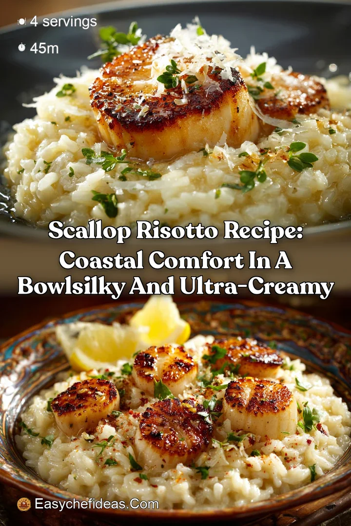 Scallop Risotto Recipe: Coastal Comfort in a BowlSilky and Ultra-Creamy
