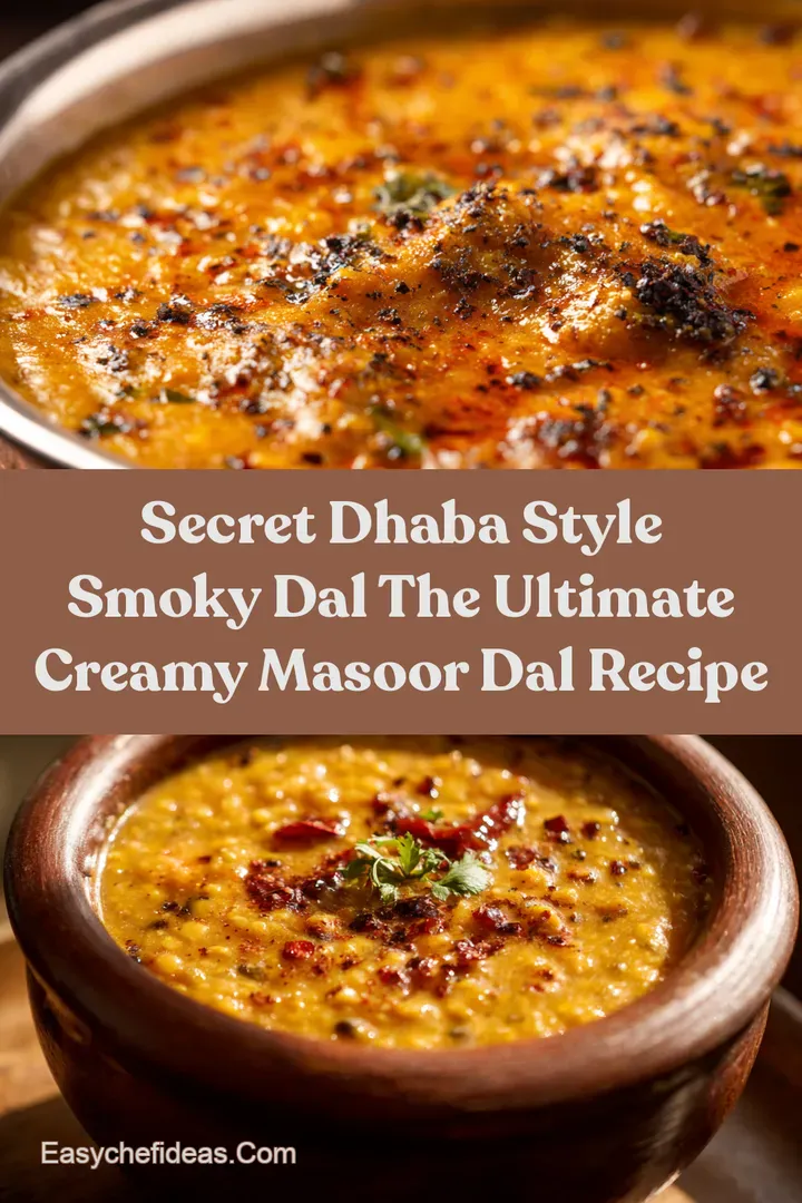 Secret Dhaba Style Smoky Dal The Ultimate Creamy Masoor Dal Recipe