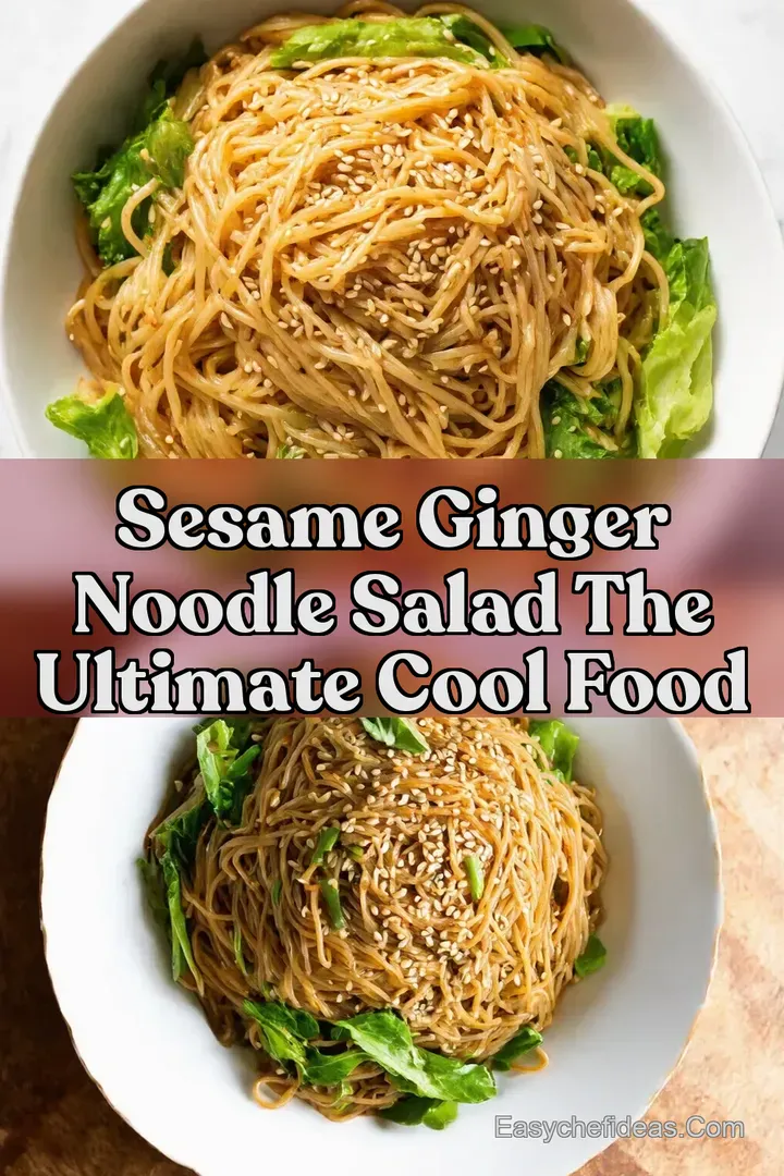 Sesame Ginger Noodle Salad The Ultimate Cool Food