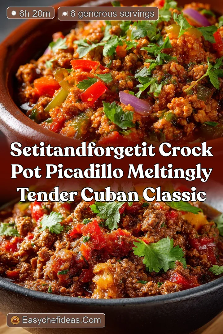SetItAndForgetIt Crock Pot Picadillo Meltingly Tender Cuban Classic