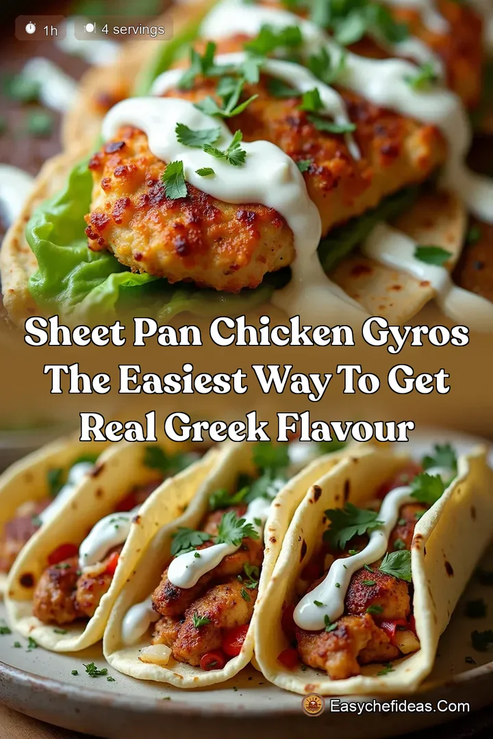 Sheet Pan Chicken Gyros The Easiest Way to Get Real Greek Flavour