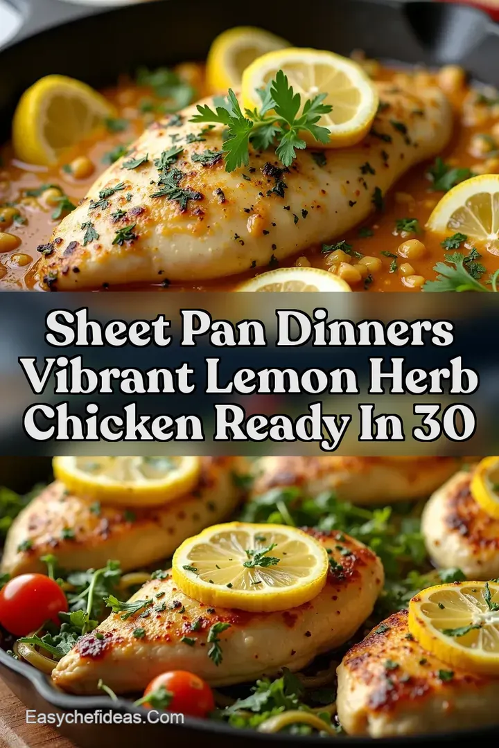 Sheet Pan Dinners Vibrant Lemon Herb Chicken Ready in 30
