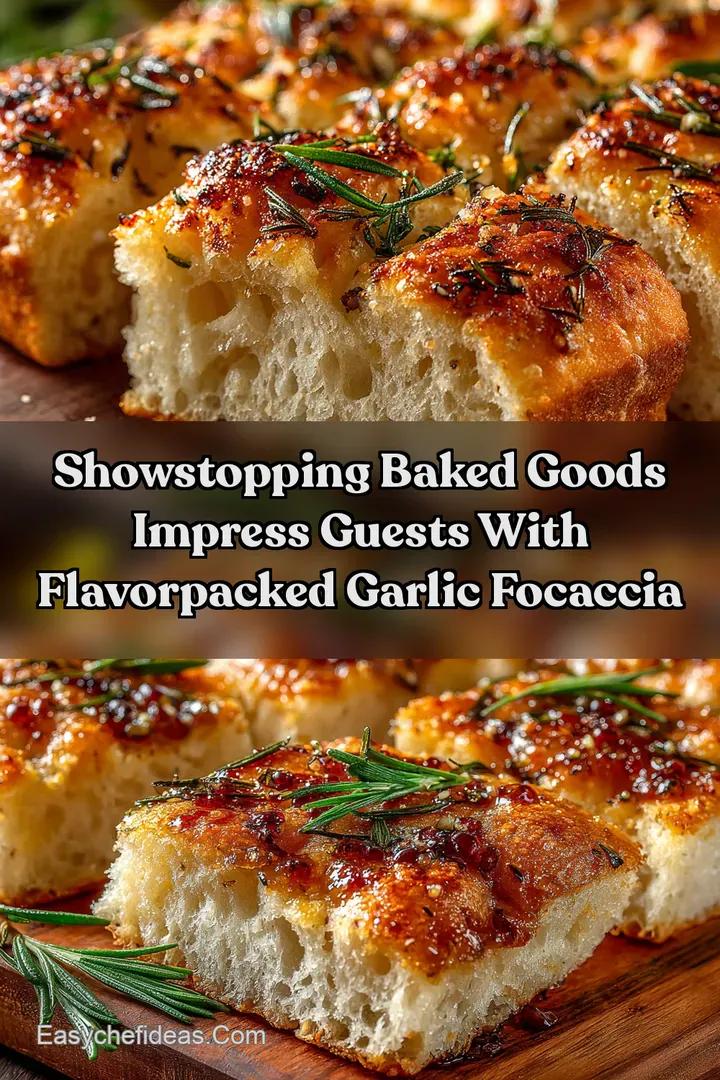 Showstopping Baked Goods Impress Guests with FlavorPacked Garlic Focaccia