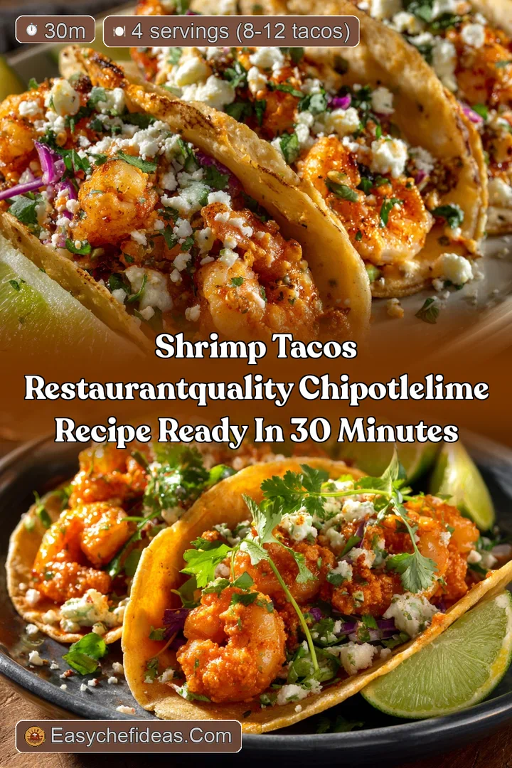 Shrimp Tacos RestaurantQuality ChipotleLime Recipe Ready in 30 Minutes