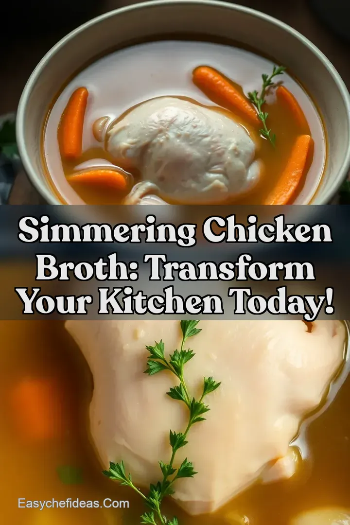 Simmering Chicken Broth: Transform Your Kitchen Today!