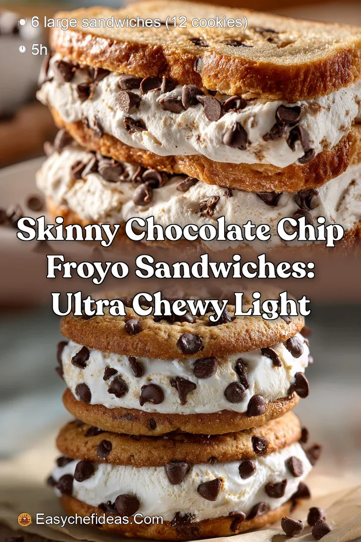Skinny Chocolate Chip FroYo Sandwiches: Ultra Chewy Light