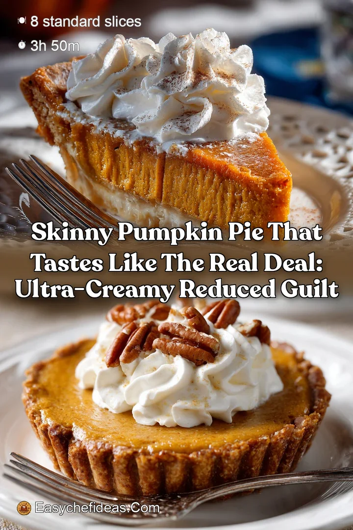 Skinny Pumpkin Pie That Tastes Like the Real Deal: Ultra-Creamy Reduced Guilt