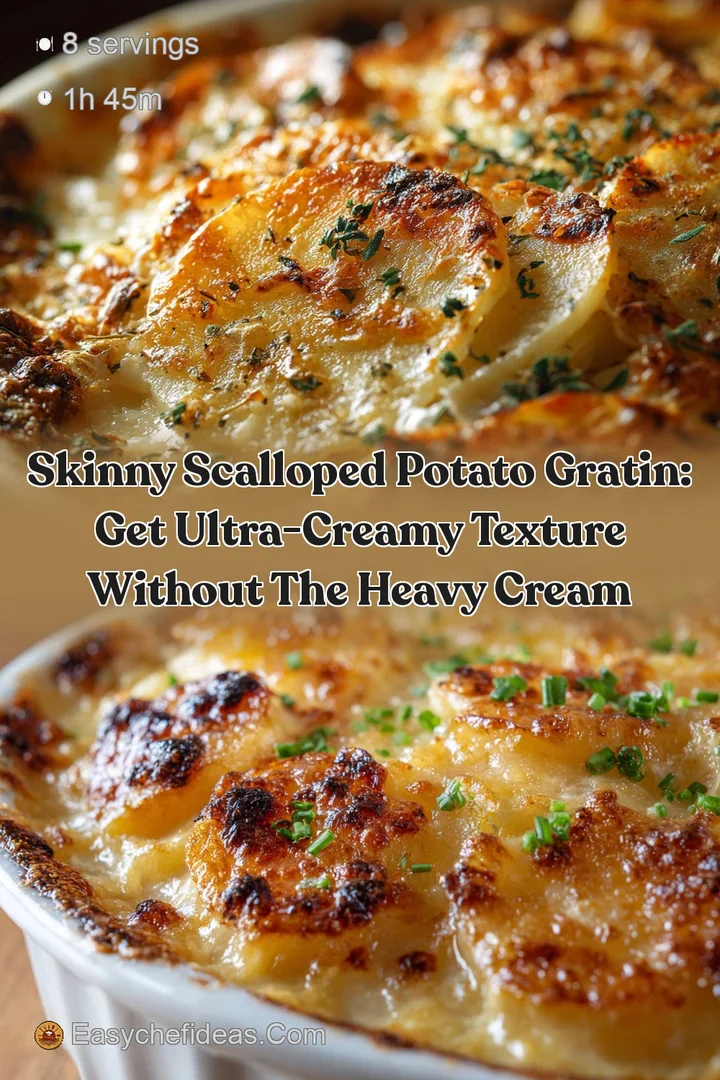 Skinny Scalloped Potato Gratin: Get Ultra-Creamy Texture Without the Heavy Cream