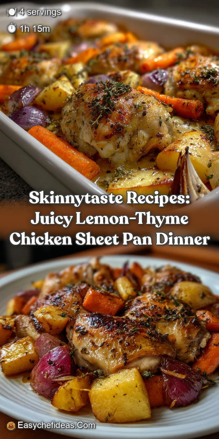 Skinnytaste Recipes: Juicy Lemon-Thyme Chicken Sheet Pan Dinner