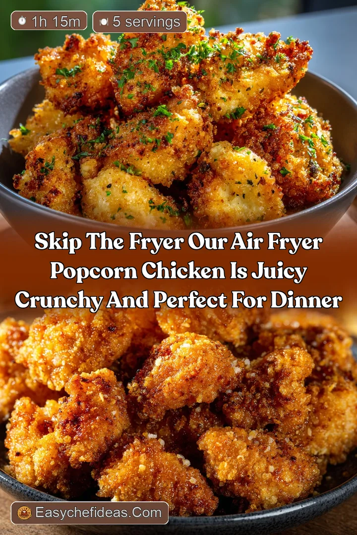 Skip the Fryer Our Air Fryer Popcorn Chicken is Juicy Crunchy and Perfect for Dinner