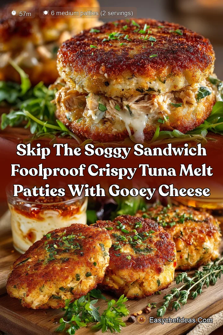 Skip the Soggy Sandwich Foolproof Crispy Tuna Melt Patties with Gooey Cheese