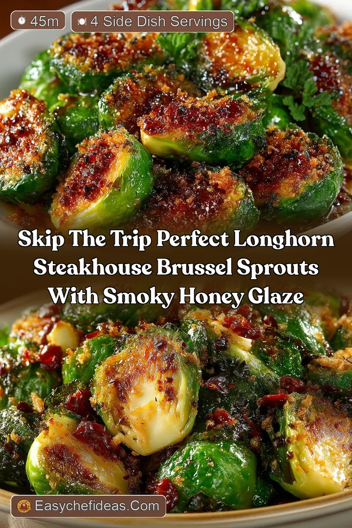 Skip the Trip Perfect Longhorn Steakhouse Brussel Sprouts with Smoky Honey Glaze