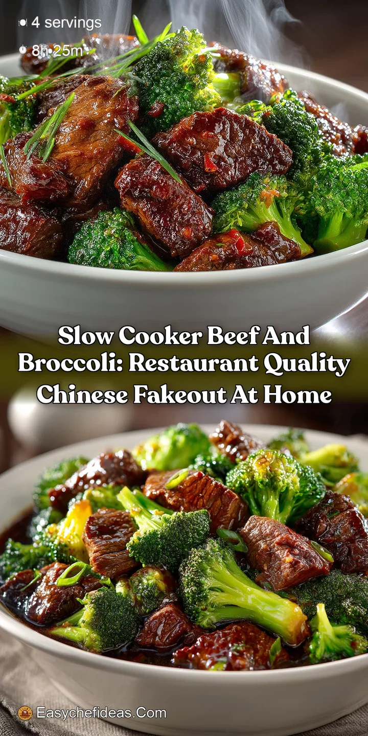 Slow Cooker Beef and Broccoli: Restaurant Quality Chinese Fakeout at Home