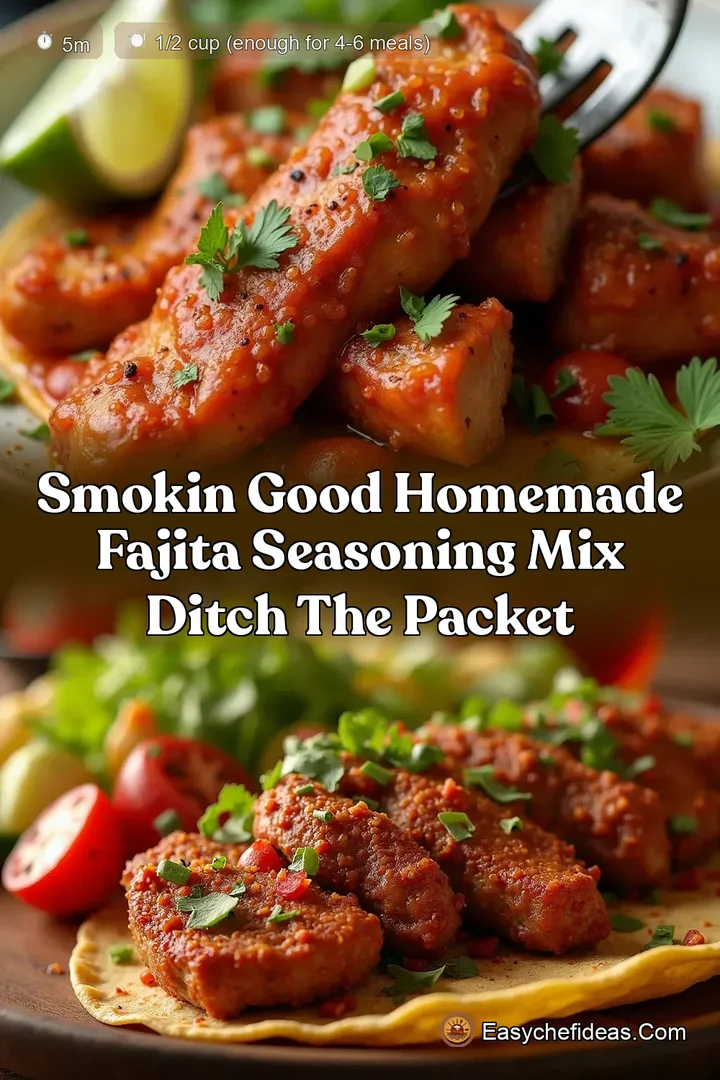 Smokin Good Homemade Fajita Seasoning Mix Ditch the Packet