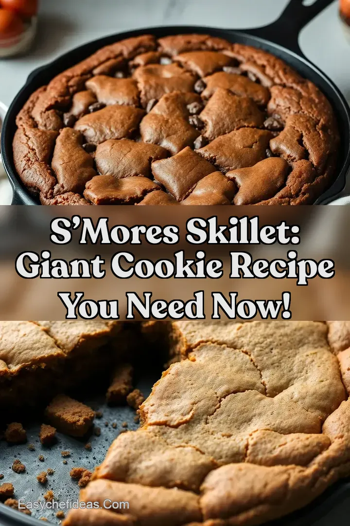 S&rsquo;mores Skillet: Giant Cookie Recipe You Need Now!
