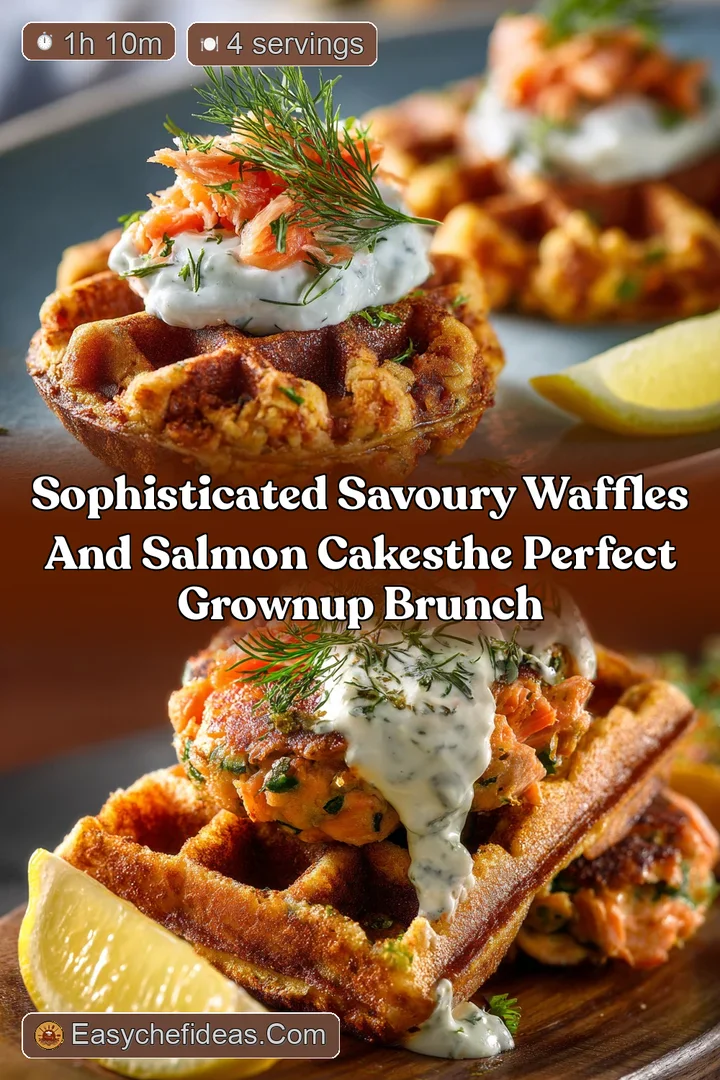 Sophisticated Savoury Waffles and Salmon CakesThe Perfect GrownUp Brunch