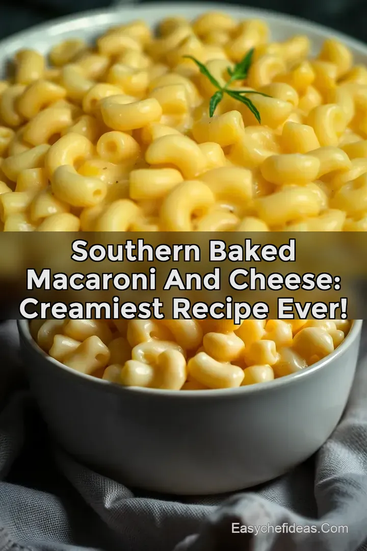 Southern Baked Macaroni And Cheese: Creamiest Recipe Ever!