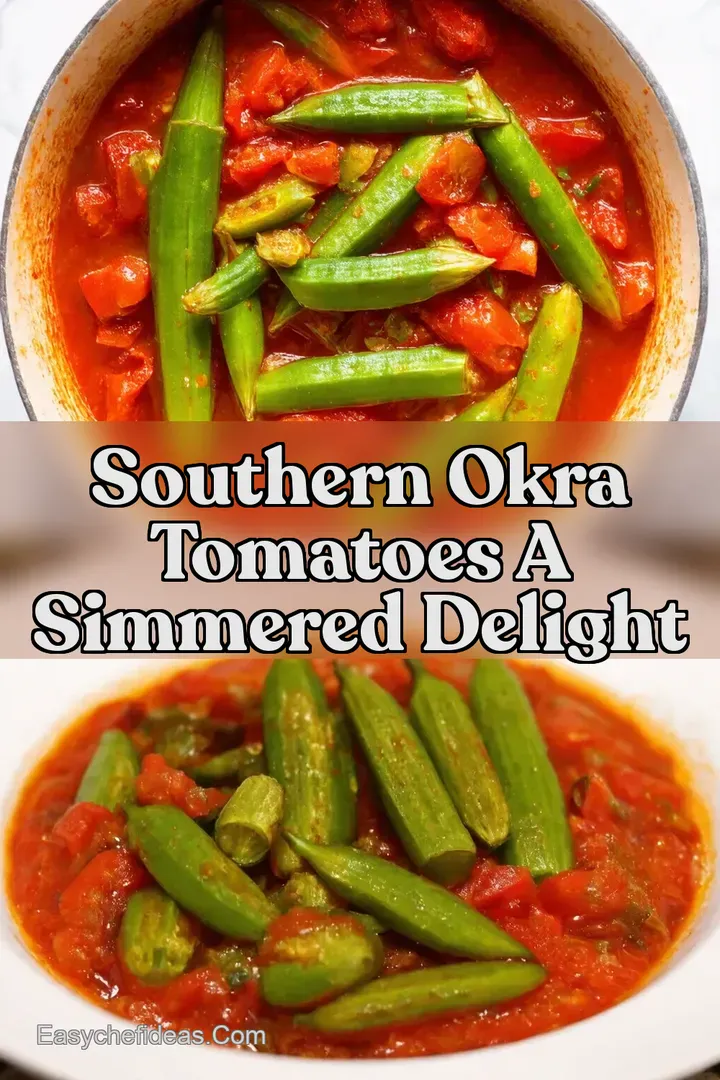 Southern Okra Tomatoes A Simmered Delight