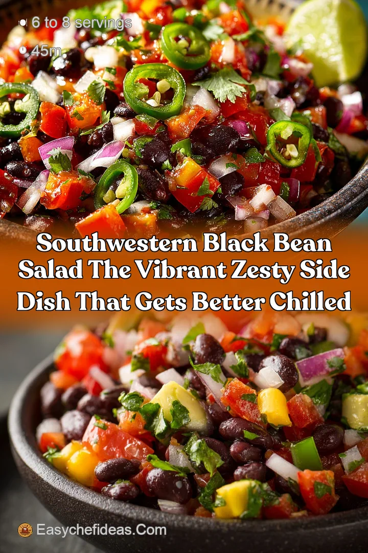 Southwestern Black Bean Salad The Vibrant Zesty Side Dish That Gets Better Chilled