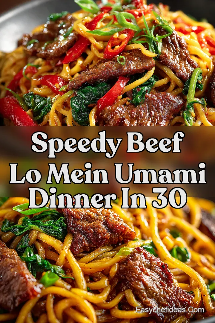 Speedy Beef Lo Mein Umami Dinner in 30