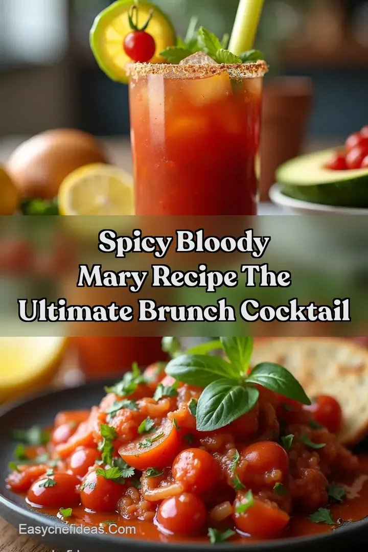 Spicy Bloody Mary Recipe The Ultimate Brunch Cocktail