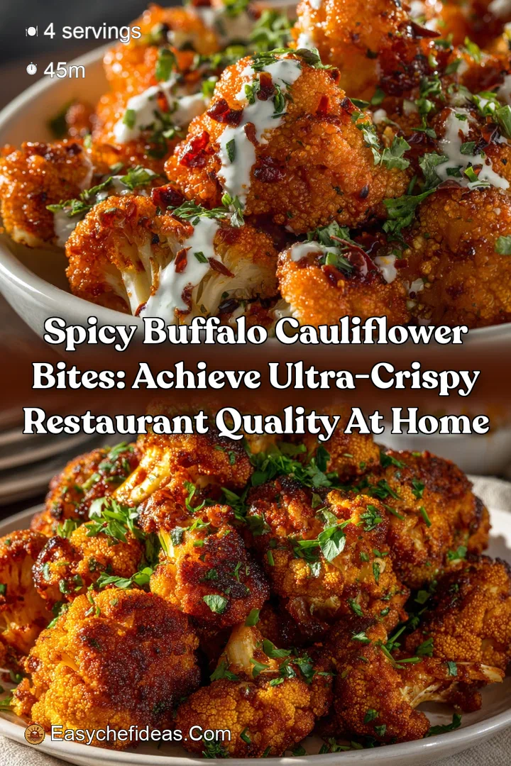 Spicy Buffalo Cauliflower Bites: Achieve Ultra-Crispy Restaurant Quality at Home