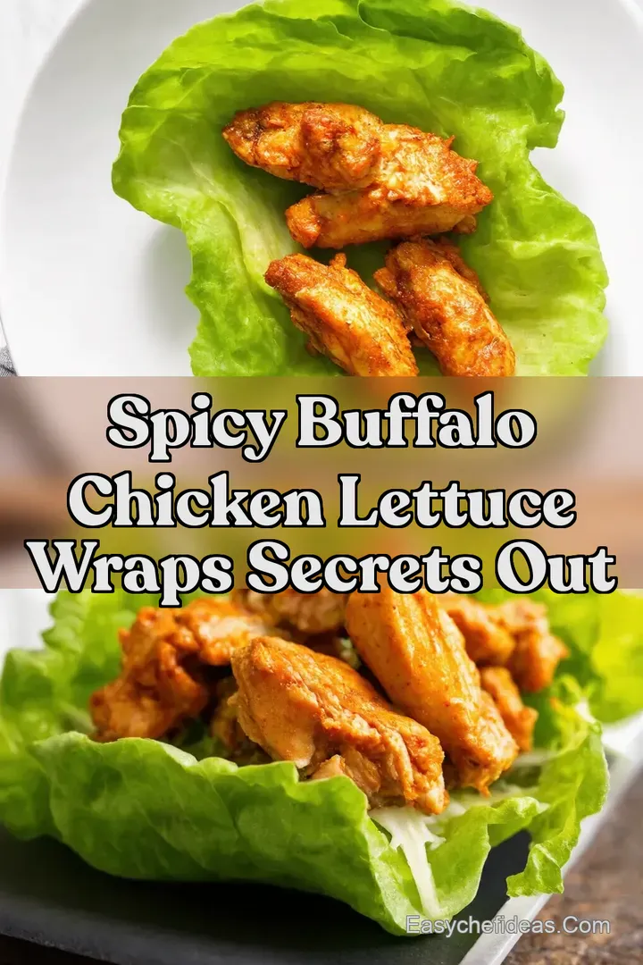 Spicy Buffalo Chicken Lettuce Wraps Secrets Out