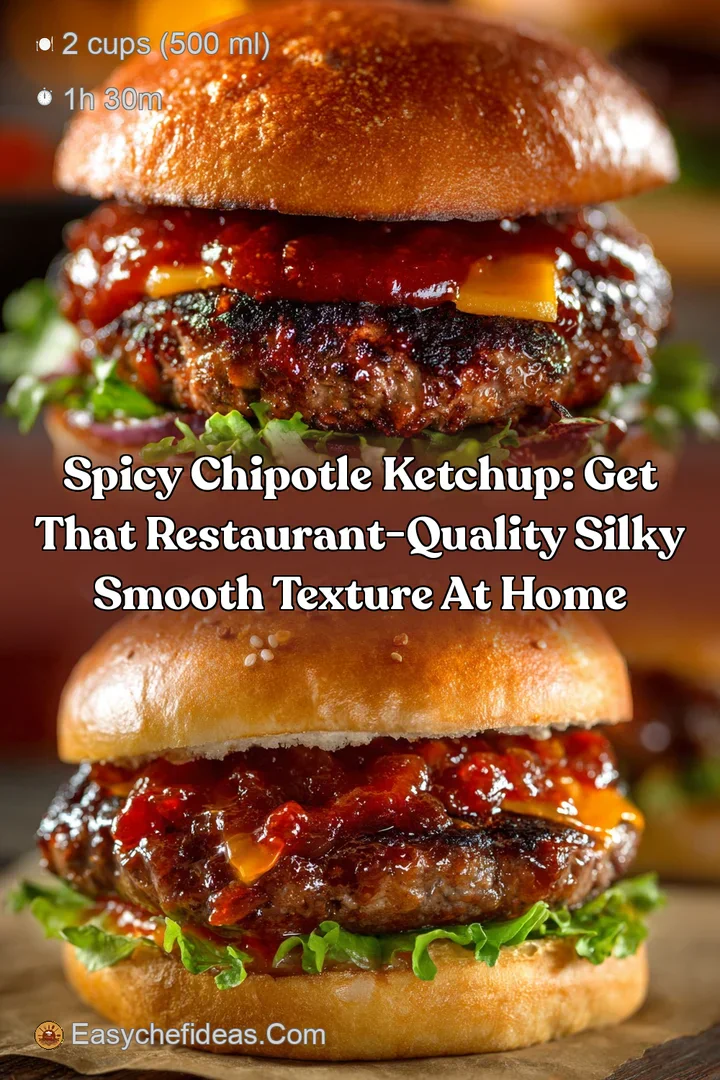 Spicy Chipotle Ketchup: Get that Restaurant-Quality Silky Smooth Texture at Home