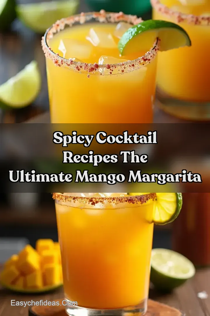 Spicy Cocktail Recipes The Ultimate Mango Margarita