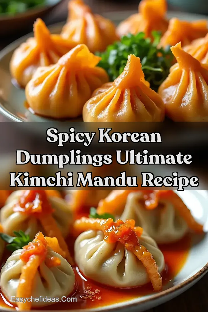 Spicy Korean Dumplings Ultimate Kimchi Mandu Recipe