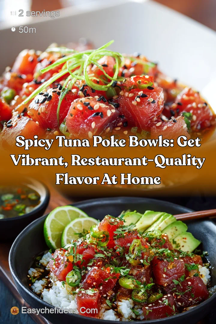 Spicy Tuna Poke Bowls: Get Vibrant Restaurant-Quality Flavor at Home