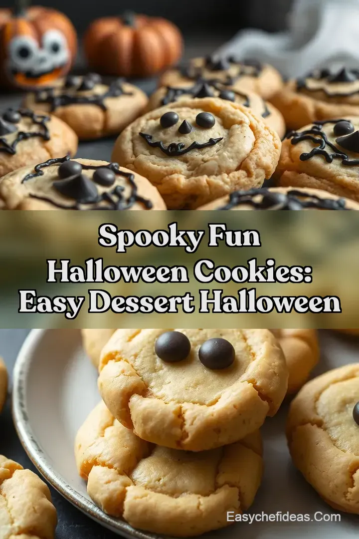 Spooky Fun Halloween Cookies: Easy Dessert Halloween