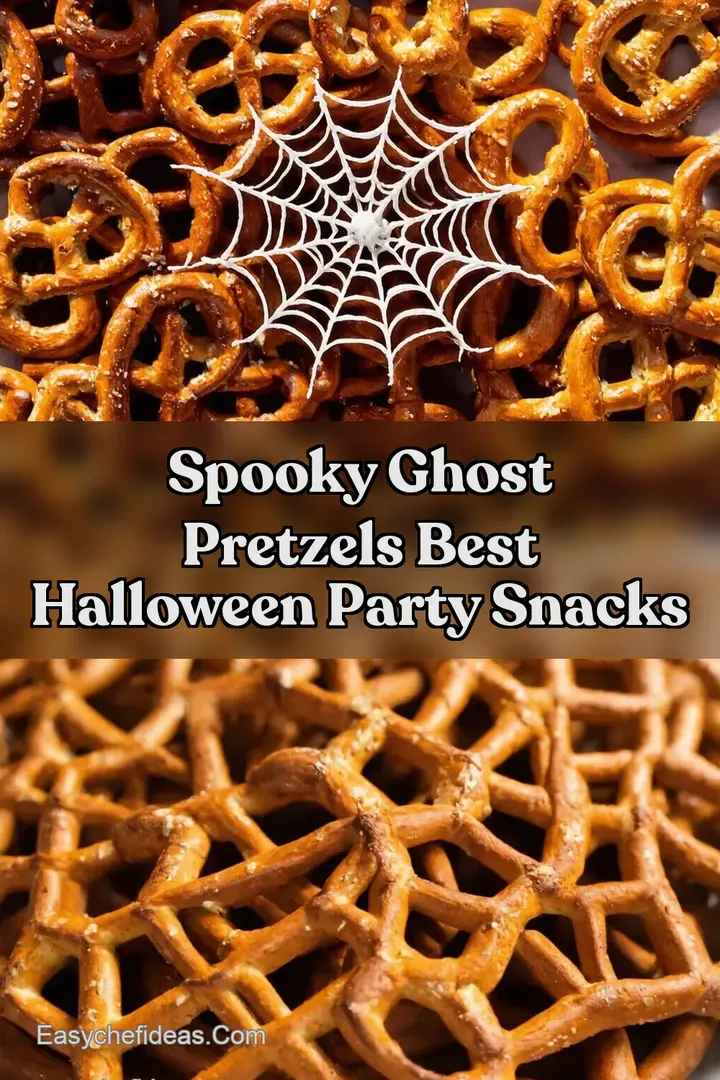 Spooky Ghost Pretzels Best Halloween Party Snacks