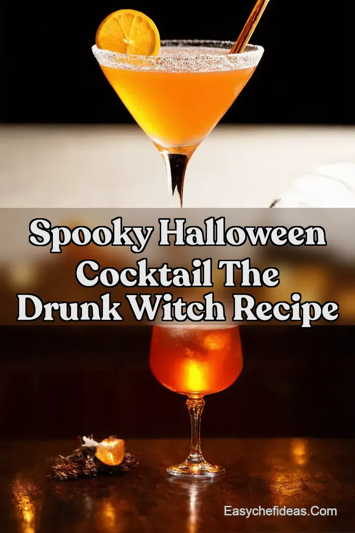 Spooky Halloween Cocktail The Drunk Witch Recipe
