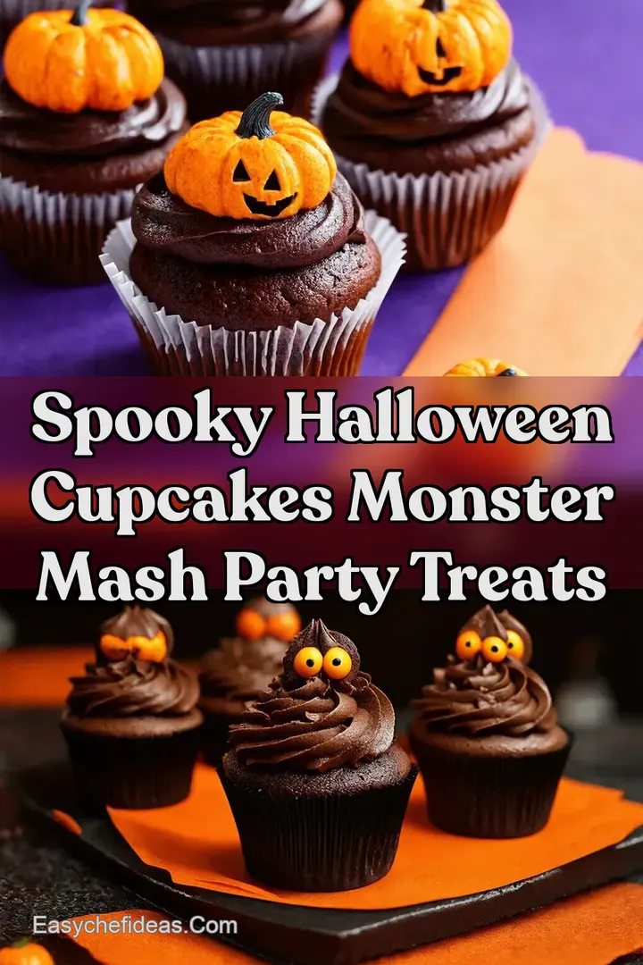 Spooky Halloween Cupcakes Monster Mash Party Treats