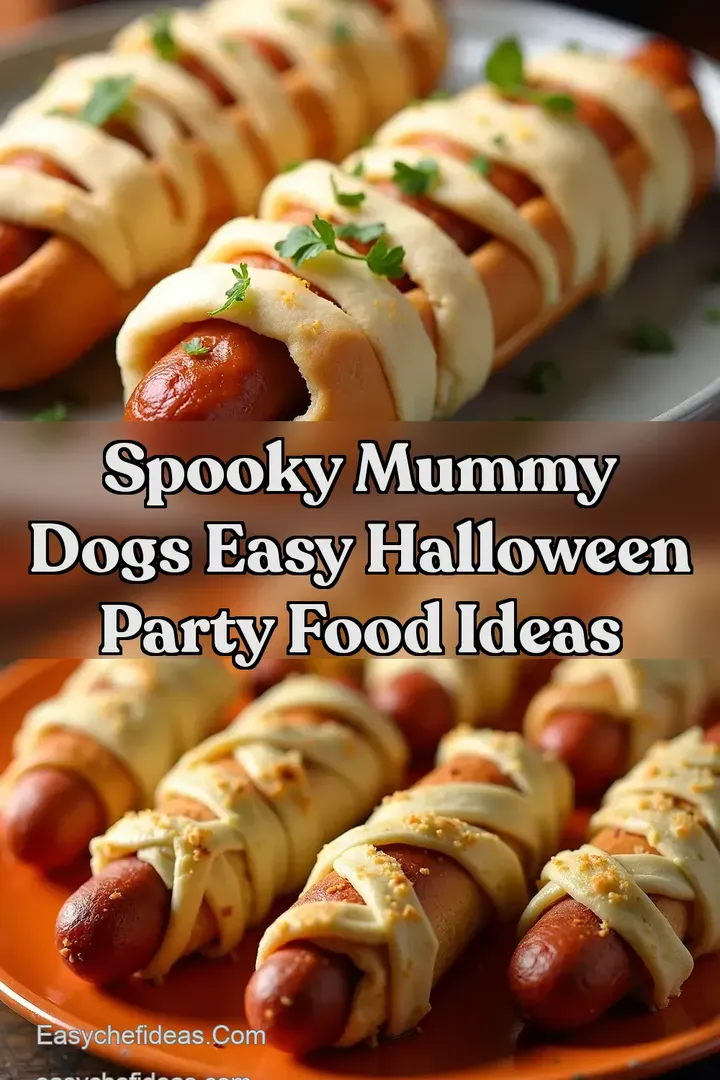 Spooky Mummy Dogs Easy Halloween Party Food Ideas