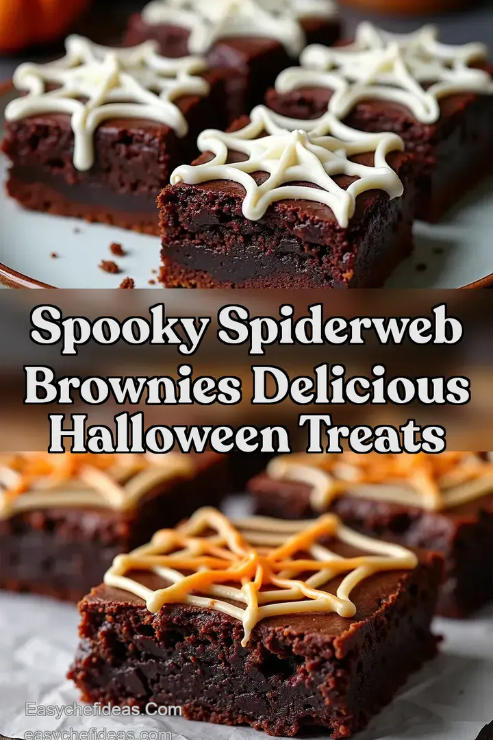 Spooky Spiderweb Brownies Delicious Halloween Treats