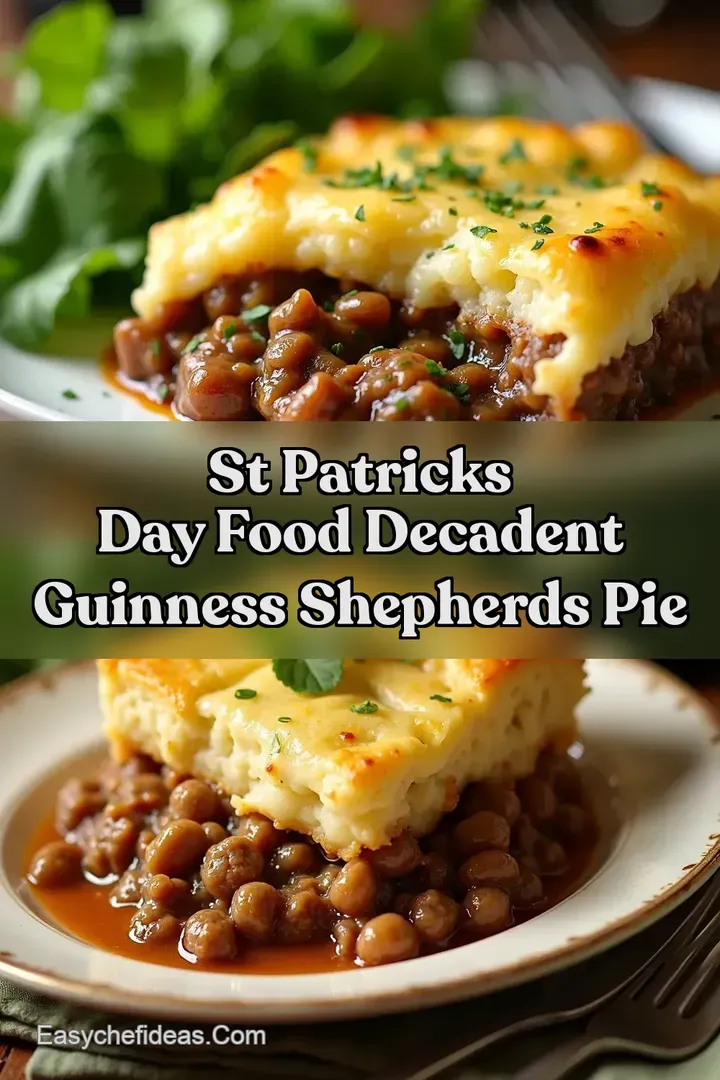 St Patricks Day Food Decadent Guinness Shepherds Pie