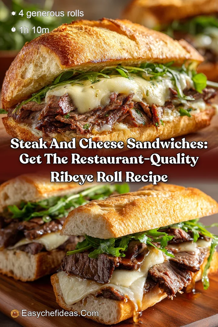 Steak and Cheese Sandwiches: Get the Restaurant-Quality Ribeye Roll Recipe