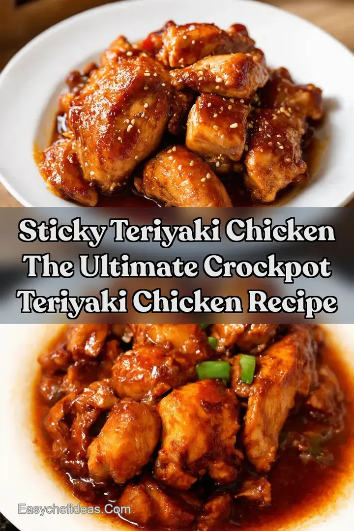 Sticky Teriyaki Chicken The Ultimate Crockpot Teriyaki Chicken Recipe