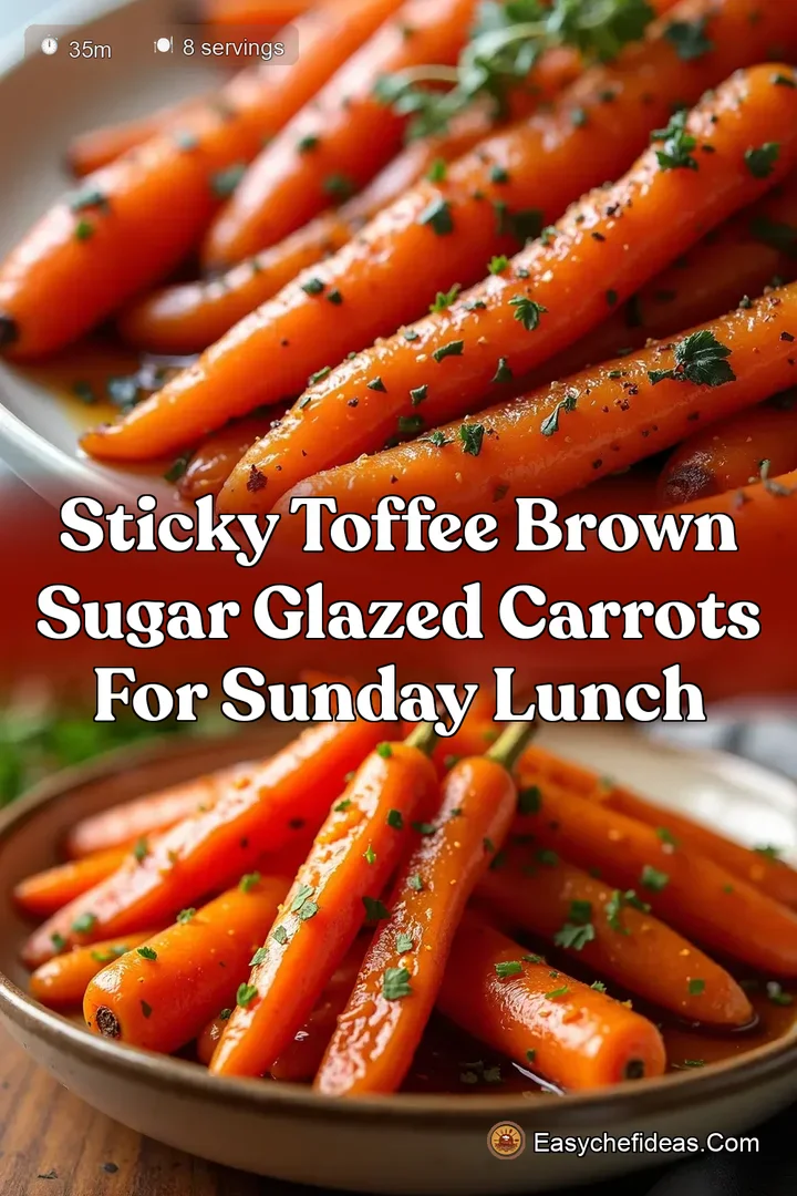 Sticky Toffee Brown Sugar Glazed Carrots for Sunday Lunch