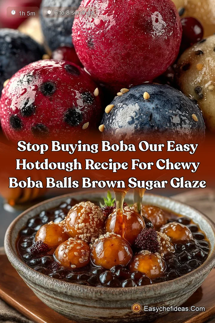 Stop Buying Boba Our Easy HotDough Recipe for Chewy Boba Balls Brown Sugar Glaze