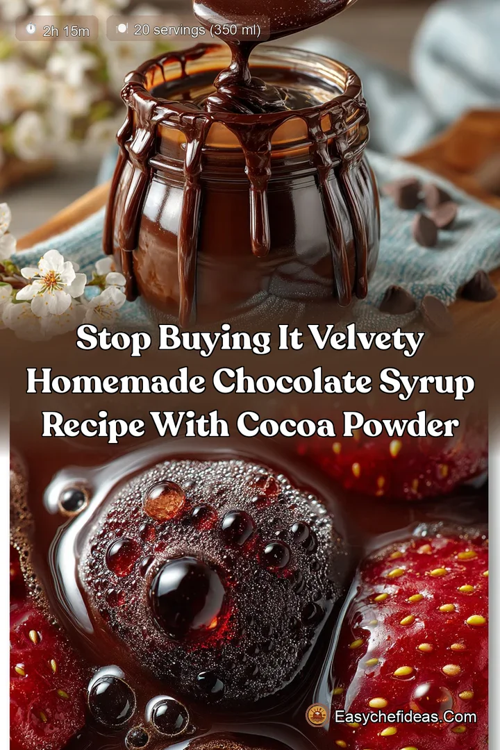 Stop Buying It Velvety Homemade Chocolate Syrup Recipe with Cocoa Powder