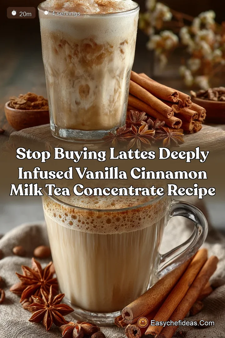 Stop Buying Lattes Deeply Infused Vanilla Cinnamon Milk Tea Concentrate Recipe