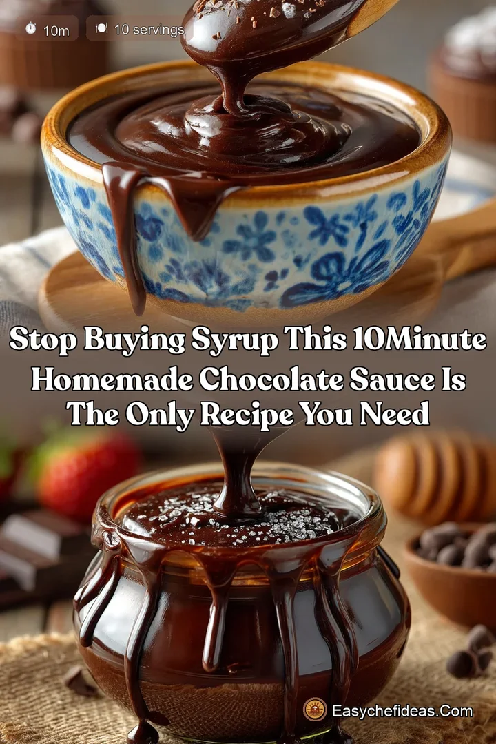 Stop buying syrup This 10Minute Homemade Chocolate Sauce is the only recipe you need