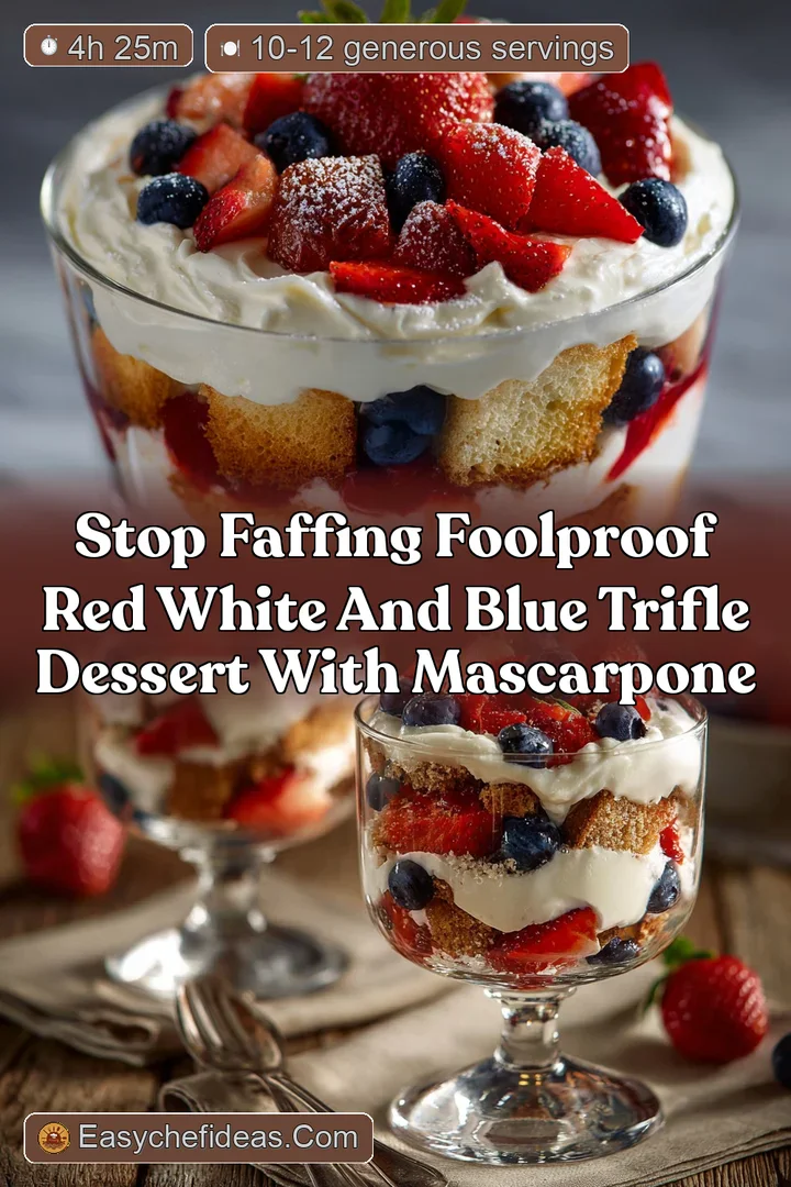 Stop Faffing Foolproof Red White and Blue Trifle Dessert with Mascarpone